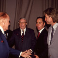 Bob Hope (Far Left), Gene Kelly, David Gest & Tristan Rogers